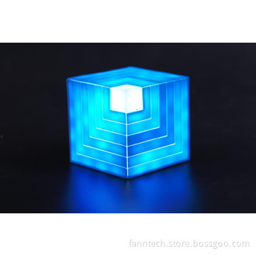 2016 New Arrival LED Flashing Cubic bluetooth speaker with led light